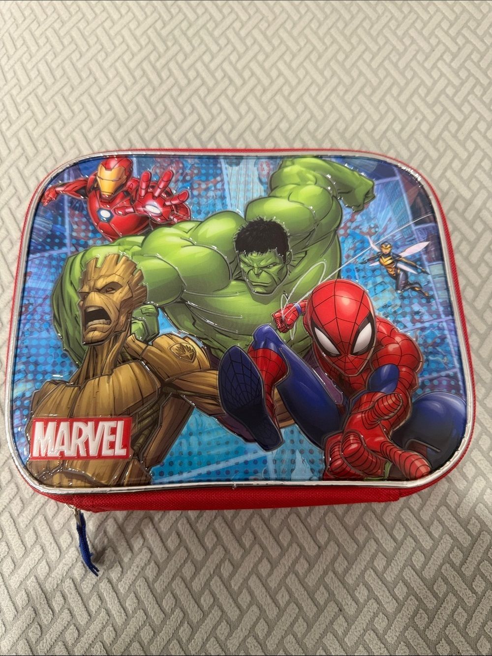 Spider-Man Hulk Marvel Kids/Boy's Insulated Soft Lunch Box/Bag NWOT